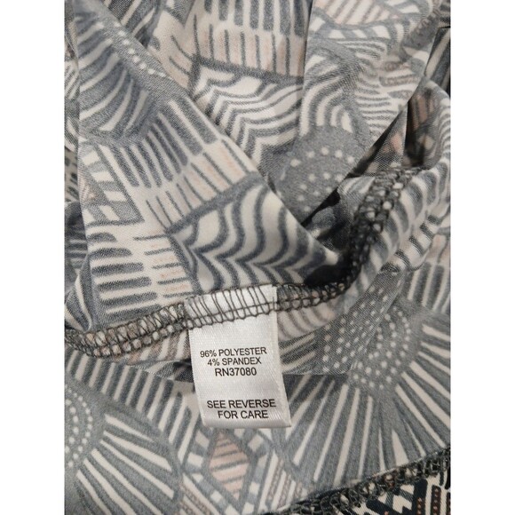 Versona Size Large Stretch Geometric Boho Maxi Skirt Elastic Waist Slinky Hippie - Picture 11 of 12